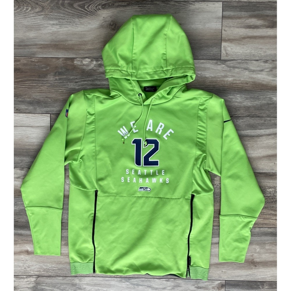 Nike On-Field Sweatshirt Hoodie Men S Action Green We Are 12 Seattle Seahawks